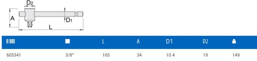 Ολισθαίνουσα Μανέλα ΤΑΦ 3/8